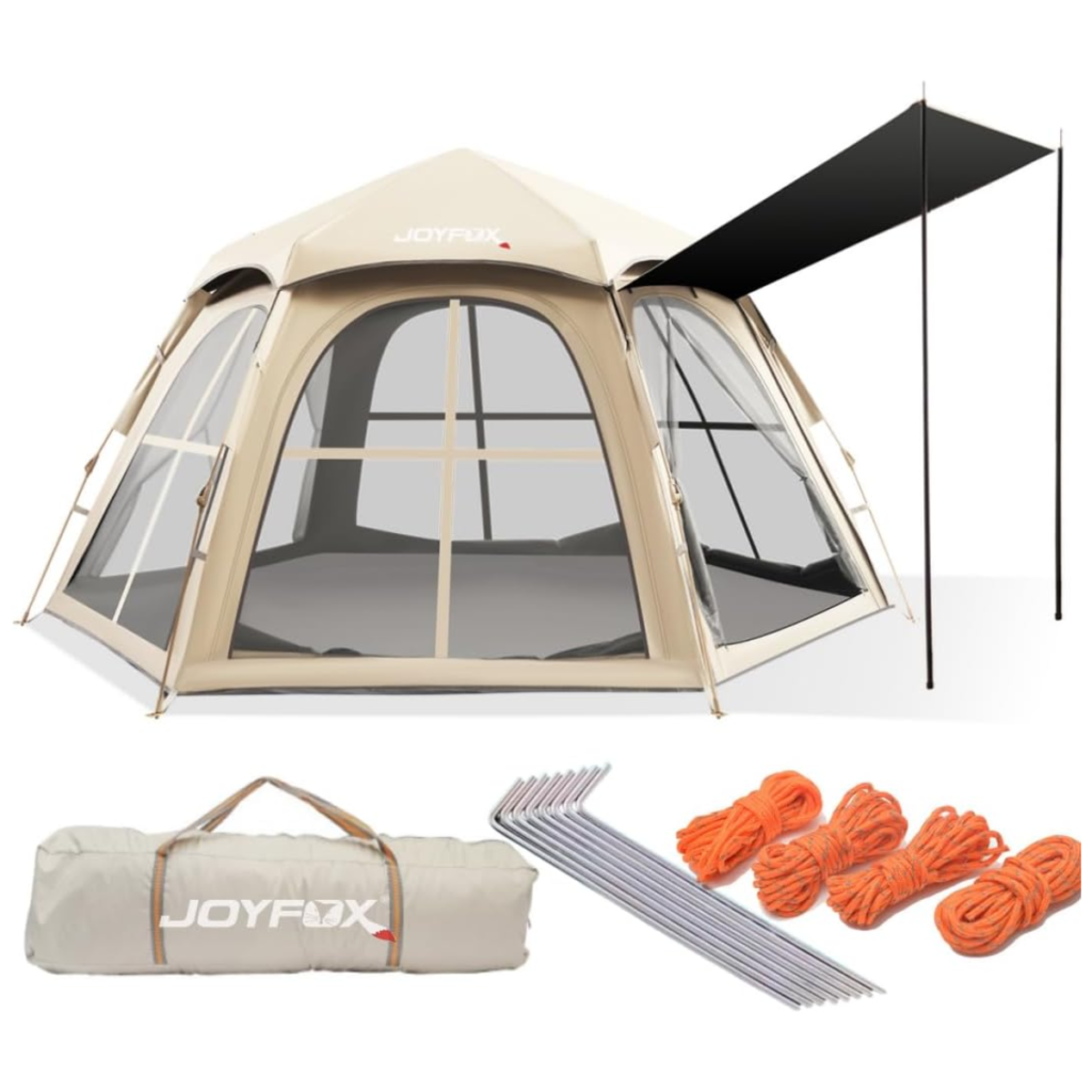 Compare Antes | Barraca | Barraca Automatica Pop Up Joyfox Hexagonal